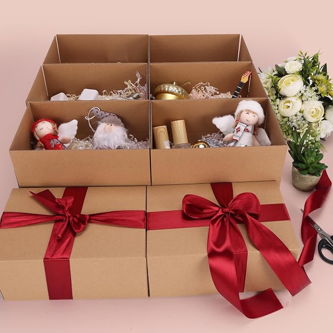 EdenseeLake 40 Pack 8x5x5 inches Shipping Boxes, Corrugated Cardboard Boxes Bulk for Packing, Moving, Mailing, Small Business