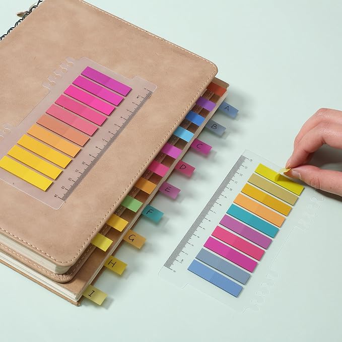 Mr. Pen- Colorful Sticky Tabs, 16 Sets, 3200 pcs, Translucent Page Markers | Water-Resistant Book Tabs for Annotating, Bible Study, Planning, Indexing & Document Organization