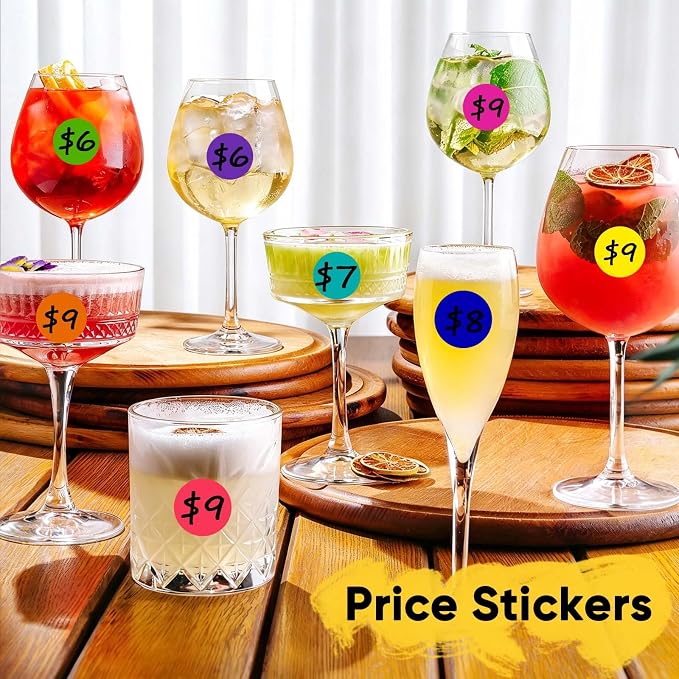 1400 PCS Colored Dot Stickers Round Color Coding Labels Classroom Must Haves, Circle Dots Labels Price Stickers Polka Circle Dot Stickers Label Stickers for Kids Office, Classroom Decor, Papers Etc