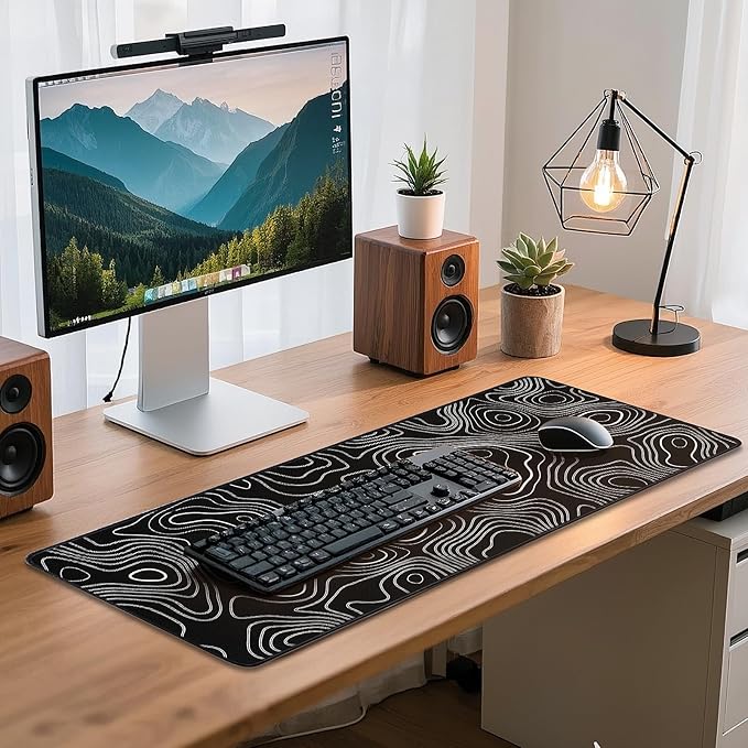 Mouse Pad Gaming - Desk Mat for Keyboard and Mouse - Large Mouse Pads for Desk, Gaming Mousepad with Non-Slip Base, Desks Pad (31.5" X 11.8") for Game, Office and Home