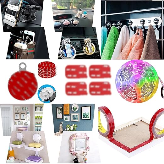 3M Double Sided Tape Heavy Duty Mounting Tape Strong Adhesive Tape Waterproof Foam Tape Picture Hanging Strips for LED Strip Light Indoor and Outdoor (2in X 10ft)
