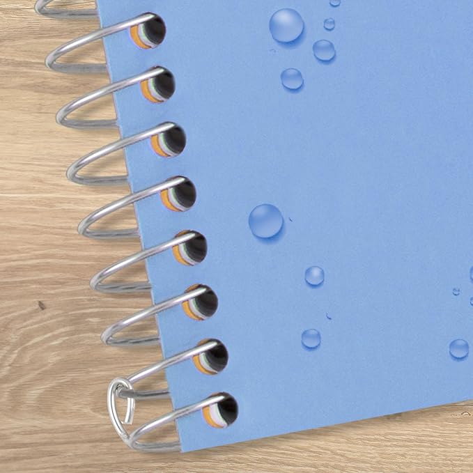 Five Star Spiral Notebook, 2 Subject, College Ruled Paper, 6" x 9.5", 80 Sheets, Blue (840029CG1)