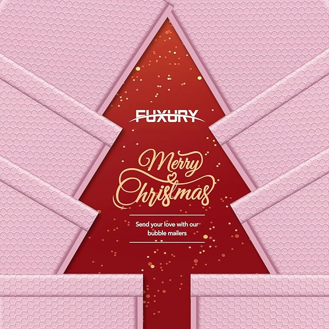 Fuxury Large Bubble Mailers 10.5x16 Inch 40 Pack Thick Padded Envelopes | Usable Size 10.5x15" Mailing Envelopes Bubble Padded Mailers Shipping Bags for Clothing book Small Business #5 Light Pink
