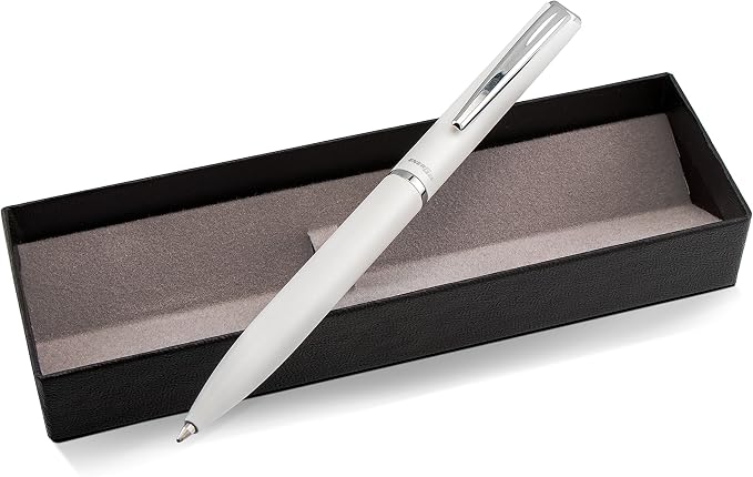 Pentel EnerGel Style Gel Pen, (0.7mm) Medium Line, Silver Barrel, Black Ink, Gift Box w/Belly Band (BL2007ZABX)