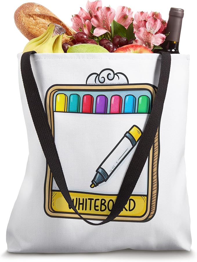 Colorful Whiteboard Marker Set Graphic Tote Bag
