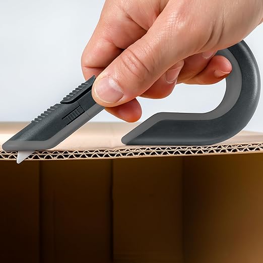 Slice Box Cutter, Heavy Duty Utility Knife, Safe Ceramic Blade Lasting 11x Longer than Metal, Stone, 2 Pack