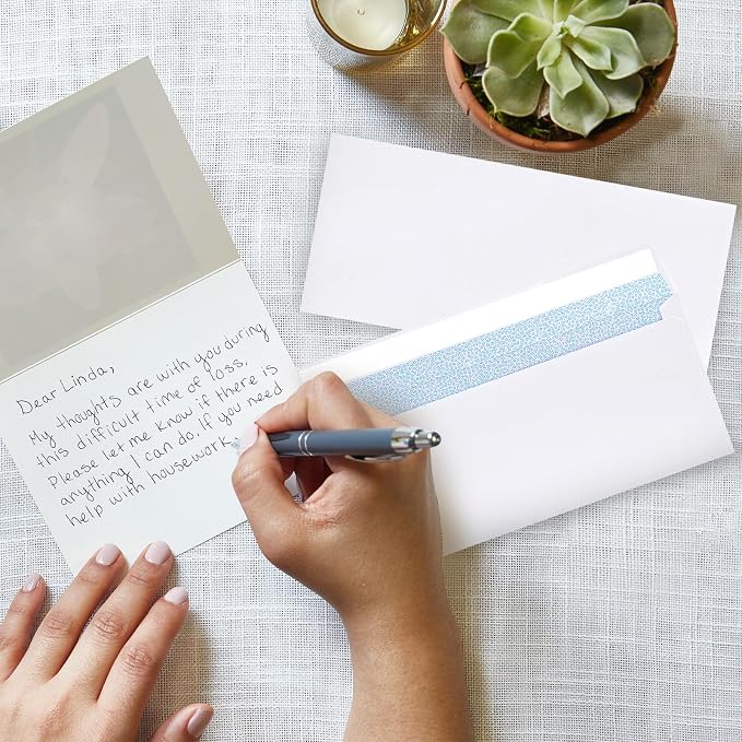 72 Packs #10 Envelopes, Business Envelopes, Envelopes Self Seal, Security Envelopes, Peel and Seal Closure, Size 4-1/8 X 9-1/2 Inches, White, 26LB