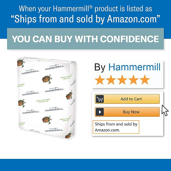 Hammermill Colored Paper, 24 lb Pink Printer Paper, 8.5 x 11-1 Ream (500 Sheets) - Made in the USA, Pastel Paper, 104463R