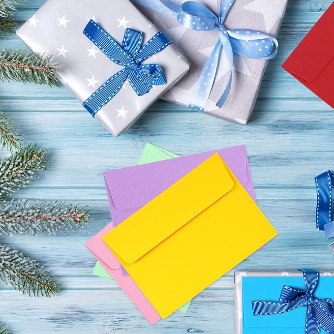 70 Pack Colored Envelopes, 4.375x5.75" Envelopes, Card Envelopes A2 Envelopes Envelopes for Invitations, Printable Invitation Envelopes for Weddings, Invitations, Postcards, Greeting Cards