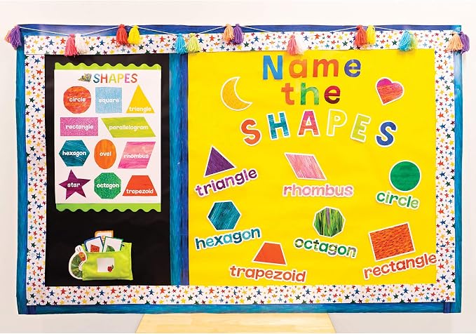 World of Eric Carle 219 Colorful Bulletin Board Letters for Classroom, Eric Carle Numbers & Letters Bulletin Board Cutouts, Colorful Cutouts for Bulletin Board, Cork Board, Chalkboard, Classroom Décor