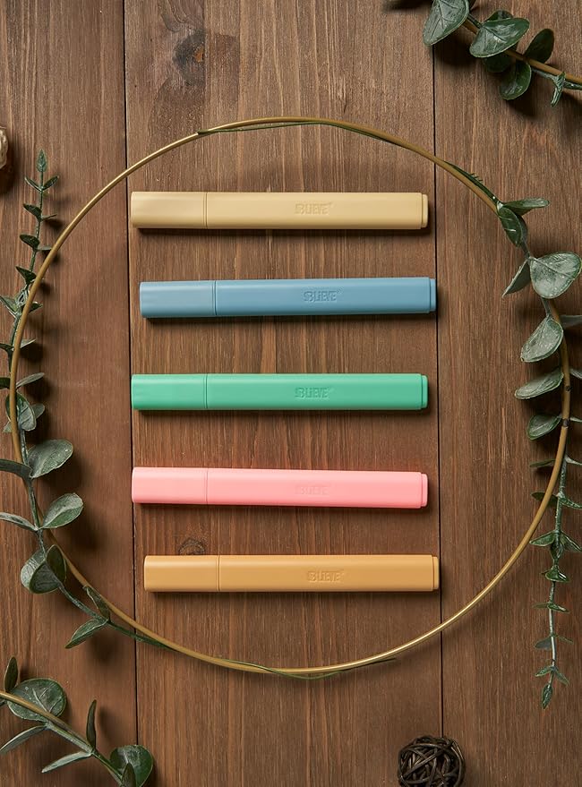 BLIEVE- Aesthetic Bible Highlighters No Bleed Through Assorted Colors, Cute Highlighter For Journaling Office Supplies And Accessories, Bible Highlighters And Pens No Bleed Chisel Tip (VINTAGE)