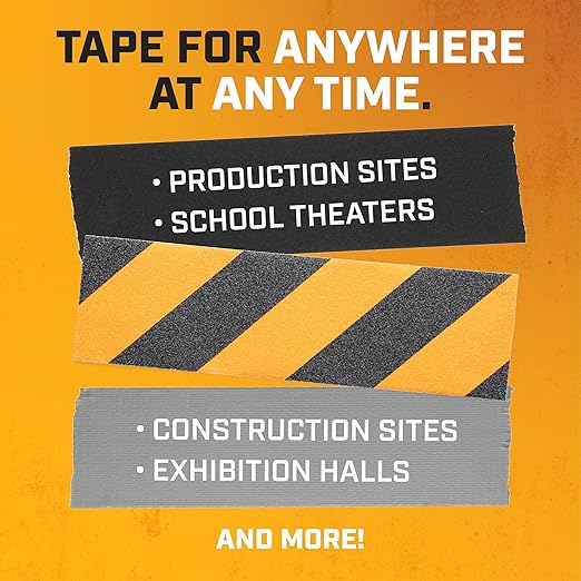 Lockport Black Gaffers Tape 2 inch x 30 Yards - 6 Pack Pro Black Gaff Tape - Value Pack - No Residue, Water Resistant, Non-Reflective, Easy Tear - Multipurpose