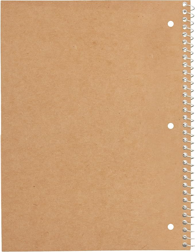 Mead Spiral Notebook, 6 Pack, 1 Subject, Wide Ruled Paper, 7-1/2" x 10-1/2", 70 Sheets per Notebook, Assorted Pastel Colors (930050-ECM)