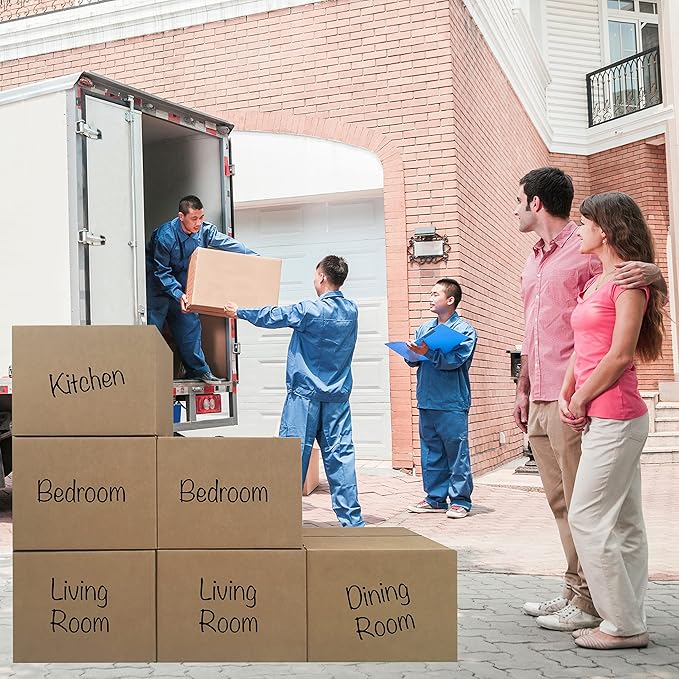 Large Moving Boxes 20'' x 20'' x 15'' (Pack of 6), Corrugated Cardboard Boxes for Packing, Shipping & Moving