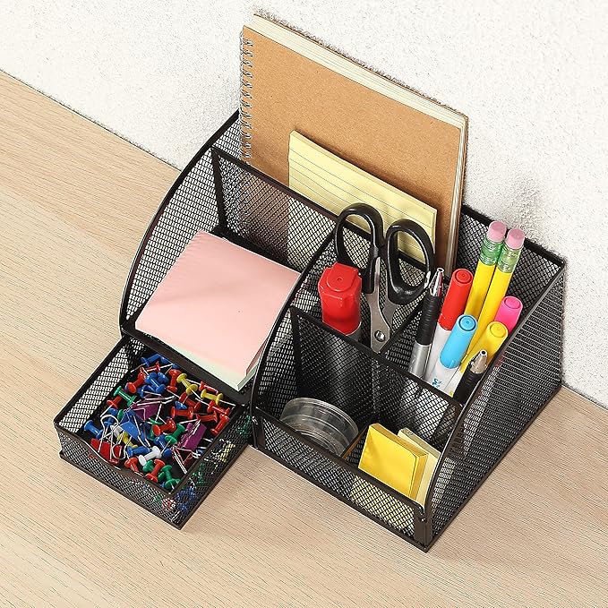 Mr. Pen- Mesh Desk Organizer, Black, Pen Holders Organizers | Desk Pencil Organizer, Pen Holder, Pencil Holder