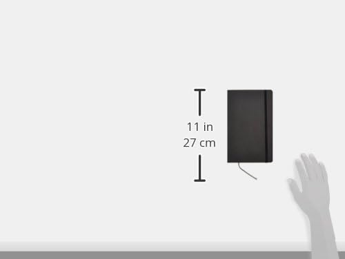Amazon Basics Classic Grid Notebook for Writing and Note Taking, Hardcover, Graph Ruled, 240 Pages, 5" x 8.25", Black (Pack of 2)