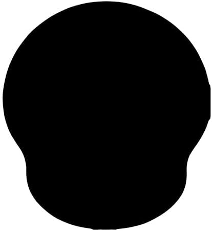 Auhoahsil Ergonomic Mouse Pad with Wrist Rest, Comfortable Silicone Non-Slip Computer Pain Relief Gel Mouse Mat with Wrist Support for Gaming, Work, Office, Women & Men, Cute Pattern, Black