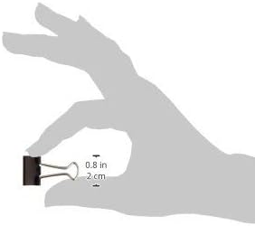 Business Source, BSN36550, Fold-Back Binder Clips, 12 / Dozen, Black