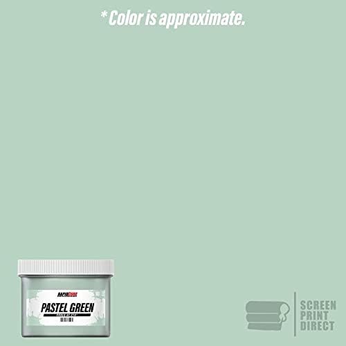Rapid Cure® Pastel Green Screen Printing Ink (Gallon - 128oz.) - Plastisol Ink for Screen Printing Fabric - Low Temperature Curing Plastisol by Screen Print Direct - Green Fast Cure Ink for Silk