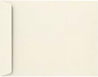 LUXPaper 9 x 12 Open End Envelopes | Peel & Press | Natural Linen | 80lb. Text | 50 Qty