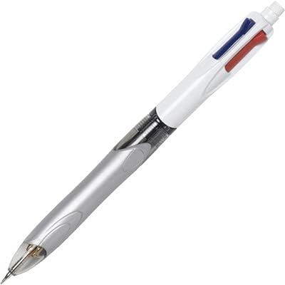 BIC 4-Color 3+1 Retractable Ballpoint Pen, 0.7 mm Pencil, 1 Count | Includes 1 Count of Pen and Pencil Combo, Assorted Ink Colors, Perfect for Smooth Writing and Note Taking