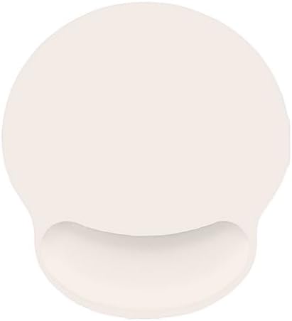Auhoahsil Ergonomic Mouse Pad with Wrist Rest, Comfortable Silicone Non-Slip Computer Pain Relief Gel Mouse Mat with Wrist Support for Gaming, Work, Office, Women & Men, Cute Pattern, Beige