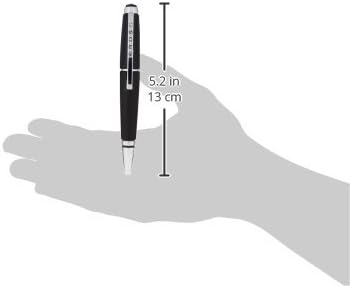 Cross Edge Jet Black Gel Rollerball Pen, Medium Point, Black Ink | Elegant Accessory for Smooth Writing, Capless Slide-Open and Snap-Shut Design, Ergonomic Shape, Comfortable Grip, Gift-Ready