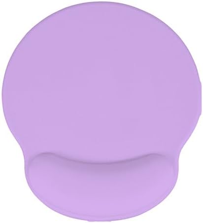 Auhoahsil Ergonomic Mouse Pad with Wrist Rest, Comfortable Silicone Non-Slip Computer Pain Relief Gel Mouse Mat with Wrist Support for Gaming, Work, Office, Women & Men, Cute Pattern, Purple