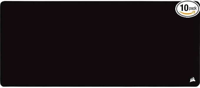Corsair MM350 PRO Extended XL Premium Spill-Proof Cloth Gaming Mouse Pad – 36.6” Width x 15.7” Height Surface – Black,(Pack of 10)