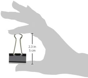 Business Source Medium Binder Clips, Fold-back, 0.63" Capacity, Steel, 12 Count