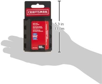 CRAFTSMAN Utility Knife Blades, 100 Pack, for Drywall, Leather, Rubber and More (CMHT11921A)