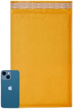 100 PC #2 8.5x12 Inches 100 Pack Inches Kraft Bubble Mailers Yellow Shipping Padded Envelopes Self Seal Waterproof Cushion Envelopes