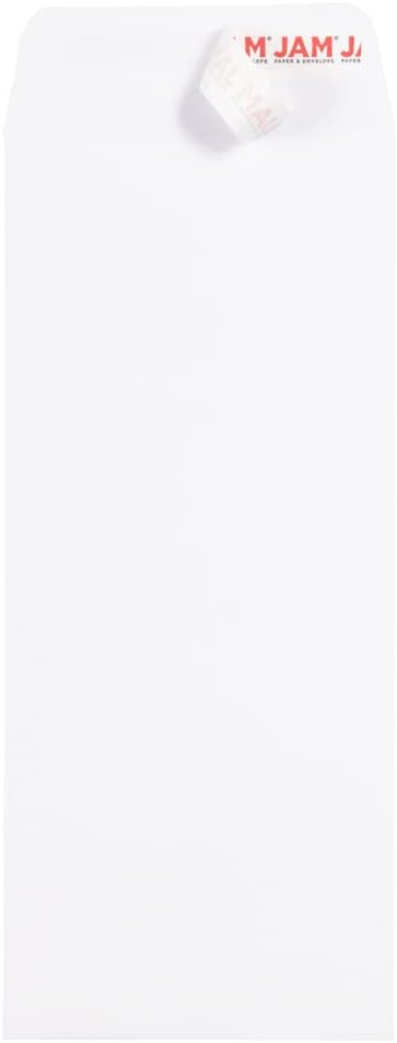 JAM PAPER #14 Policy Open End Catalog Commercial Envelopes with Peel and Seal Closure - 5 x 11 1/2 - White - 100/Pack