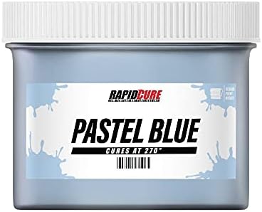 Rapid Cure® Pastel Blue Screen Printing Ink (Pint - 16 oz.) - Plastisol Ink for Screen Printing Fabric - Low Temperature Curing Plastisol by Screen Print Direct - Light Blue Fast Cure Ink for Silk