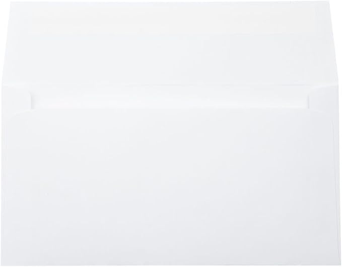 LUXPaper Photo Greeting Invitation Envelopes | 4 3/8" x 8 1/4" | Bright White | 70lb. Text | 1,000 Qty