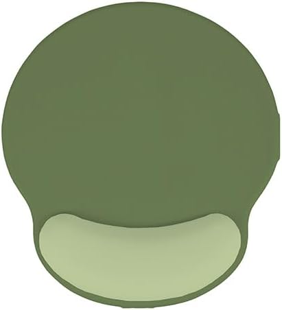 Auhoahsil Ergonomic Mouse Pad with Wrist Rest, Comfortable Silicone Non-Slip Computer Pain Relief Gel Mouse Mat with Wrist Support for Gaming, Work, Office, Women & Men, Cute Pattern, Green