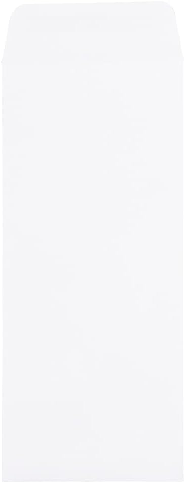 JAM PAPER #14 Policy Open End Catalog Commercial Envelopes with Peel and Seal Closure - 5 x 11 1/2 - White - Bulk 250/Box
