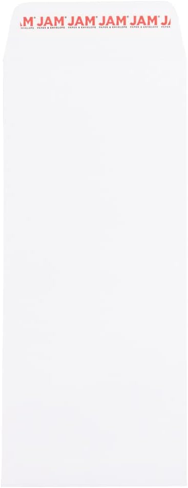JAM PAPER #14 Policy Open End Catalog Commercial Envelopes with Peel and Seal Closure - 5 x 11 1/2 - White - Bulk 250/Box