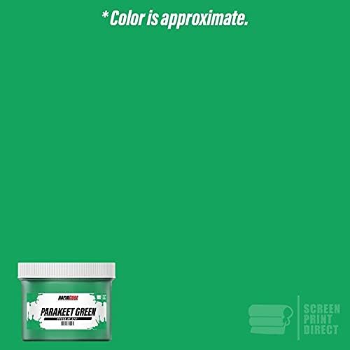Rapid Cure® Screen Printing Ink Parakeet Green (Quart - 32oz.) - Plastisol Ink for Screen Printing, Fast Curing Fabric Paint - Screen Print Direct®, USA Made