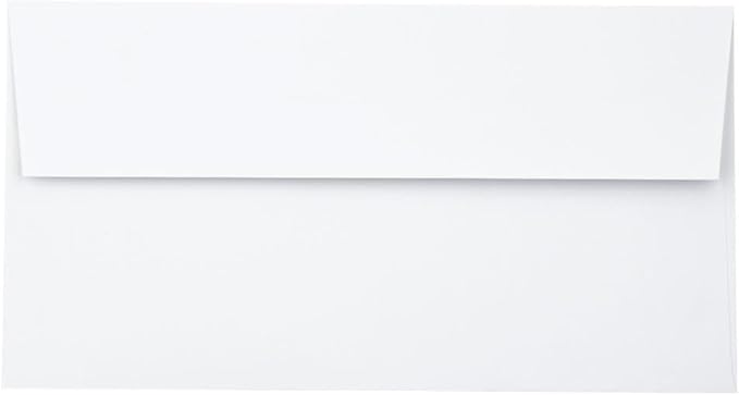 LUXPaper Photo Greeting Invitation Envelopes | 4 3/8" x 8 1/4" | Bright White | 70lb. Text | 1,000 Qty