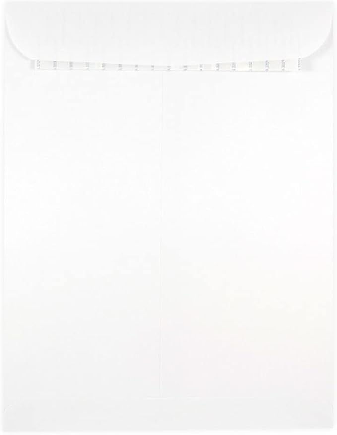 JAM PAPER 9 x 12 Open End Catalog Commercial Envelopes with Peel and Seal Closure - White - 25/Pack