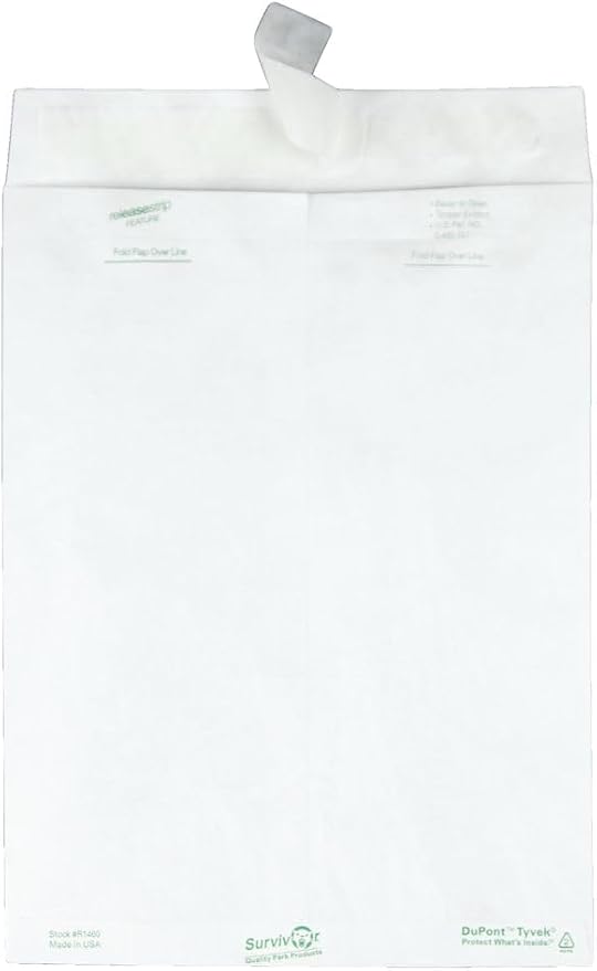 Quality Park Survivor 9 x 12 Catalog Envelopes made with DuPont Tyvek Material, Self Sealing, Puncture, Tear & Moisture Resistant, 100/Box (QUAR1460)
