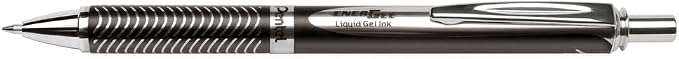 Pentel Retractable Gel Pens, Metal Tip, .7mm, Black Ink (PENBL407AA)