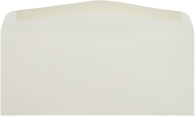 LUXPaper #10 Business Envelopes | 4 1/8" x 9 1/2" | Natural | 70lb. Text | 50 Qty