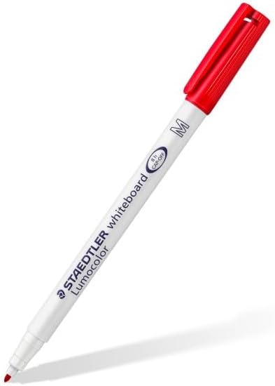 STAEDTLER 301 WP6 Whiteboard Pens, Assorted Colour, Pack of 6