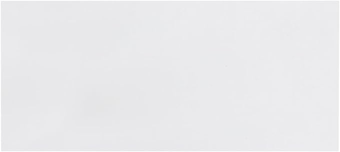 Quality Park #10 Envelopes, Letter Size White Mailing Envelopes, 4-1/8x9-1/2 Inch, No Window Business Envelopes, Gummed Closure, 500/Box (QUA90020)