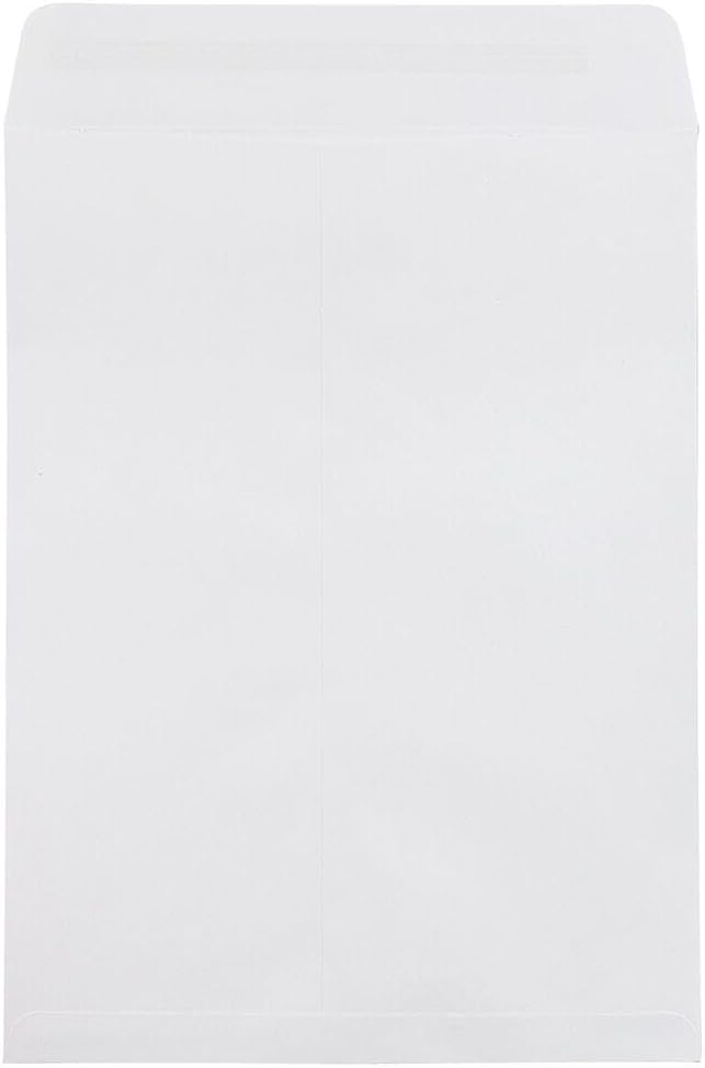 LUXPaper 9 x 12 Open End Envelopes | Peel & Press | White | 28lb. Text | 50 Qty