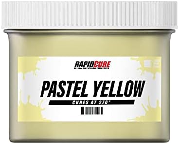 Rapid Cure® Screen Printing Ink Pastel Yellow (Gallon - 128oz.) - Plastisol Ink for Screen Printing Fabric - Low Temp. Curing Plastisol by Screen Print Direct - Yellow Plastisol Ink for Silk Screens