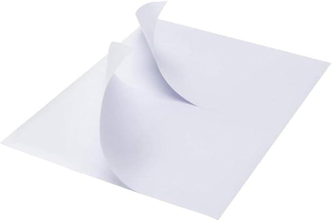 8.5" x 5.5" Address Labels, Half Sheet Shipping Labels, 25 Sheets Self Adhesive Mailing Labels for Laser & Inkjet Printers (50 Labels)