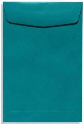 LUXPaper 9 x 12 Open End Envelopes | Peel & Press | Teal | 80lb. Text | 250 Qty